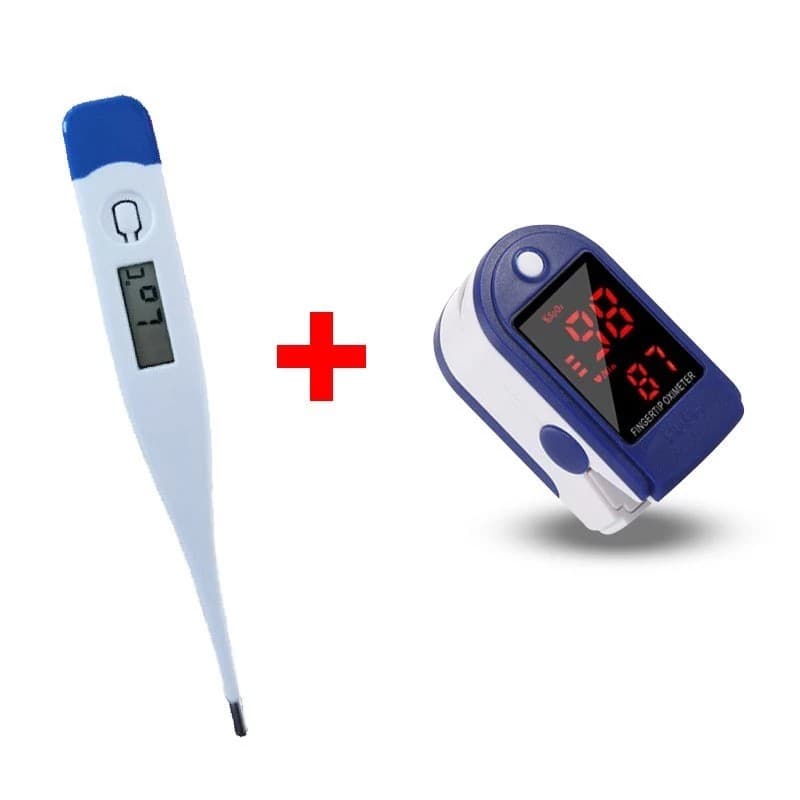 Termômetro Com Medidor Digital De Oxigênio No Sangue De Pulso , Capa De Dedo Saturação Grau Médico Clássico