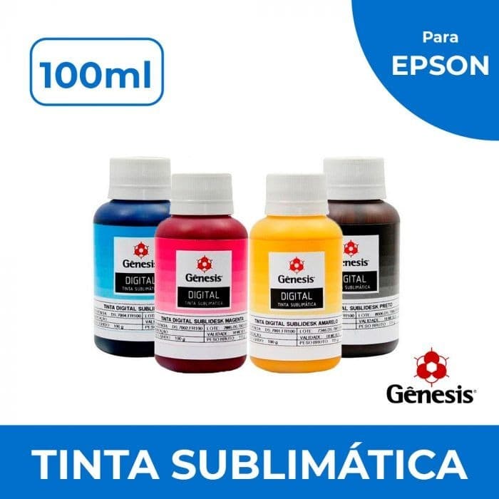 TINTA SUBLIMÁTICA GENESIS 100ML ENVIO IMEDIATO