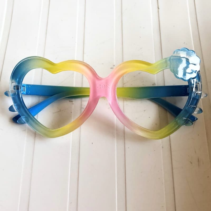 oculos pet coração tie dye