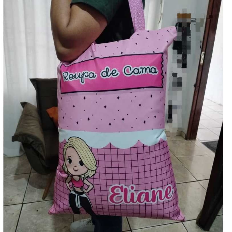 Bolsão p/ Travesseiro Impermeável, Roupa de cama - Kit Soneca - Escola, creche, viagem - Com nome!