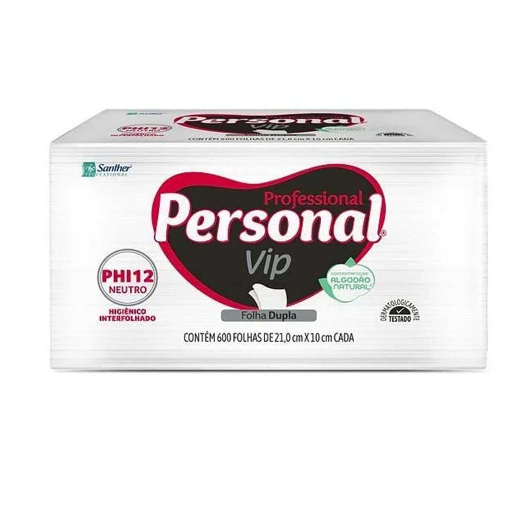 Papel Higiênico Interfolha Cai Cai Não É Rolo Folha Dupla Personal Santher Com 600 Folhas