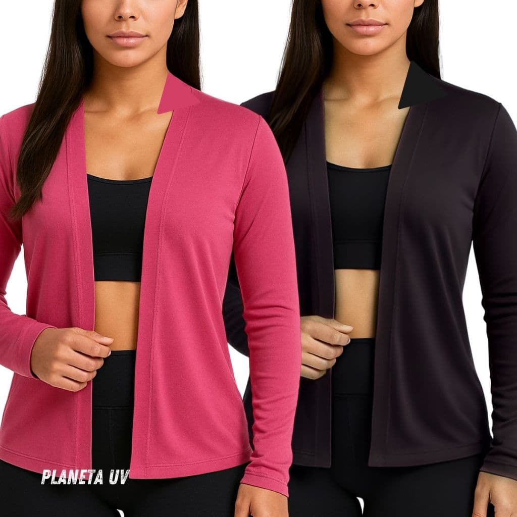 Casaco Camisa de Proteção Solar Uv Segunda Pele casaquinho Uv envio imediato UV