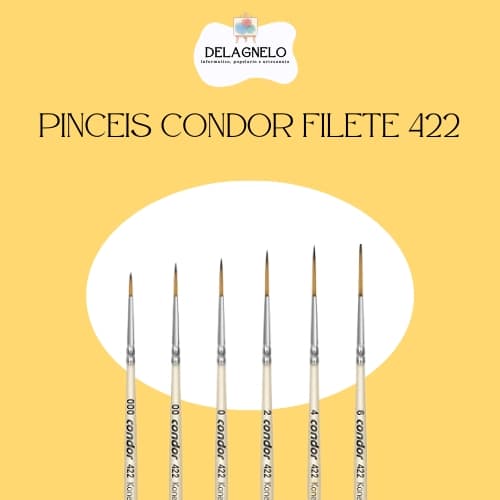 Pincel Filete Liner Sintetico Condor - Ref. 422