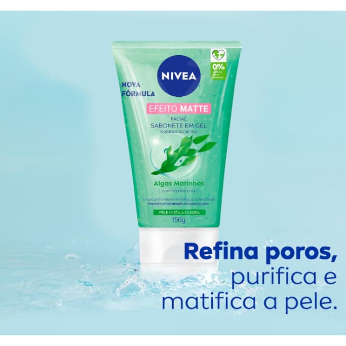 NIVEA Sabonete Facial em Gel Purificante Efeito Matte 150g