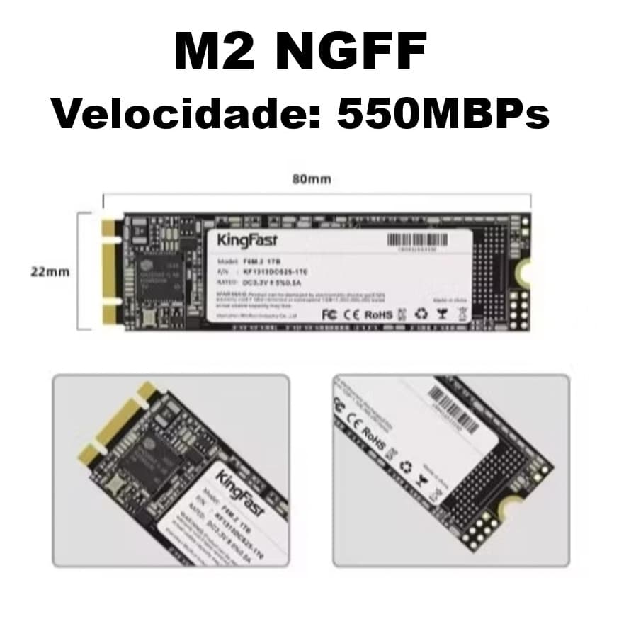 SSD M.2 SATA NGFF 128GB 256GB 512GB 1TB 2TB 2280