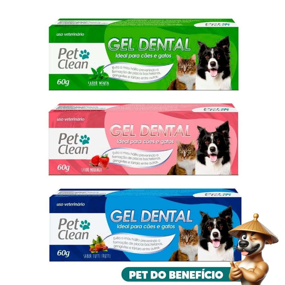 Pasta De Dente Cães E Gatos Creme Dental Pet Clean 60g