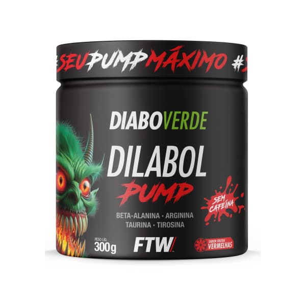 DILABOL PUMP 300g Sabor Frutas Vermelhas DIABO VERDE - FTW