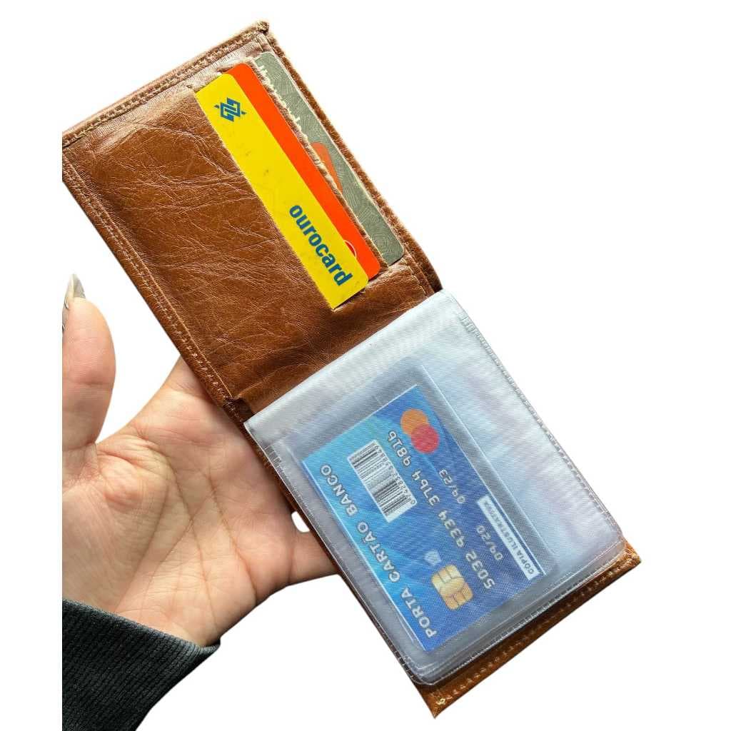 Carteira Masculina Couro Legítimo TRADICIONAL Alta Qualidade