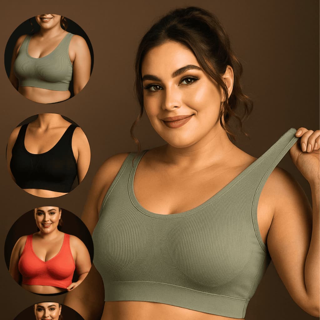 Kit 3 Sutiã Plus Size Bojo Removível Top Regata Cropped Não Marca EXG Reforçado 46 ao 54 Sortidos
