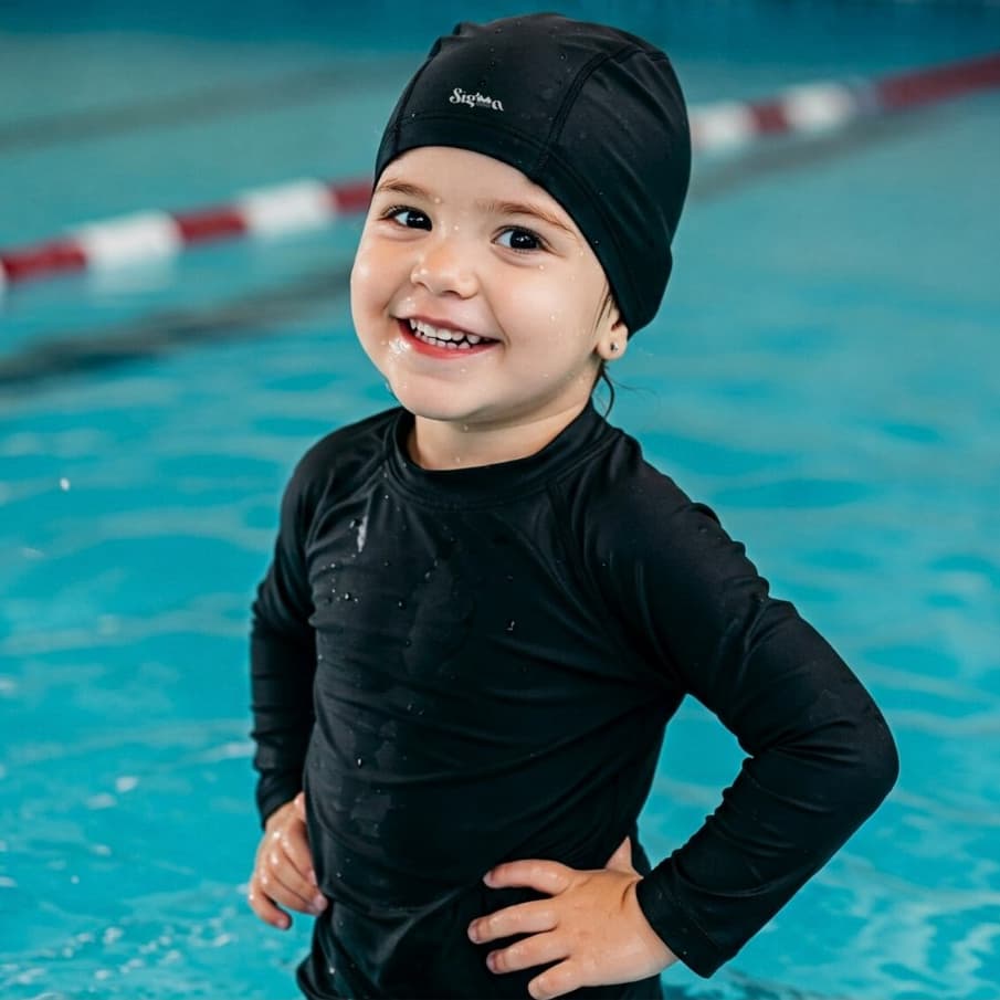 Touca Tecido Natação Infantil e Juvenil Unissex Elastica Criança Colorida Hidroginástica Estampada