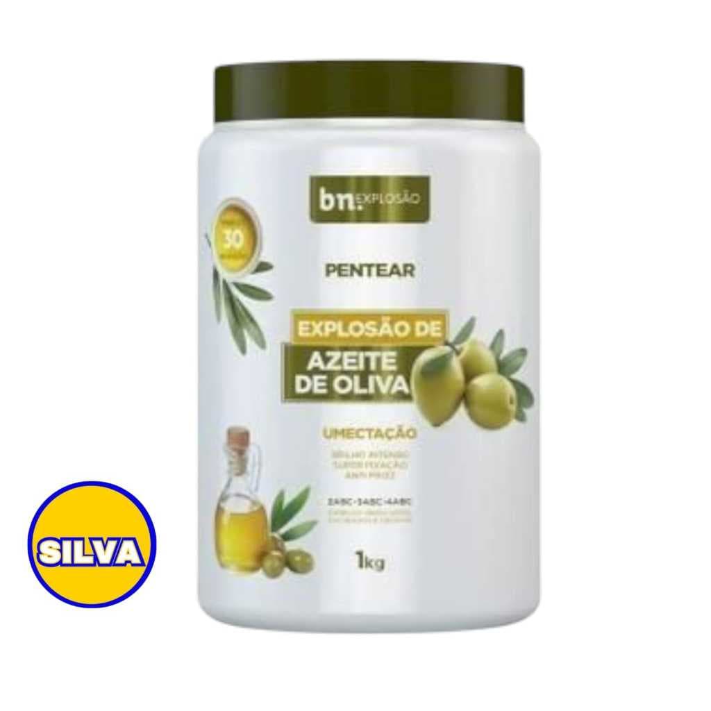 CREME DE PENTEAR BELEZA NATURAL EXPLOSÃO DE AZEITE DE OLIVA 1 KG