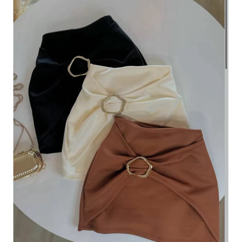 Short saia com argola Neoprene