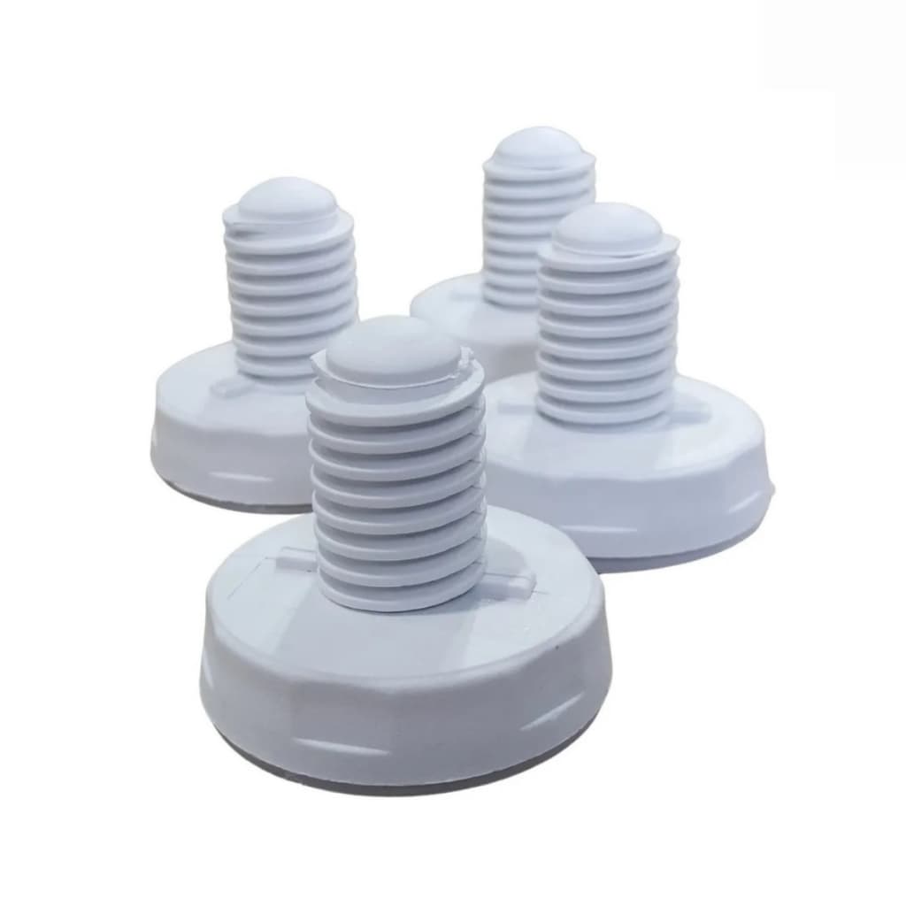Kit 4 Pé Para Maquina Electrolux 8kg 10kg 12kg 13kg 16kg 17kg