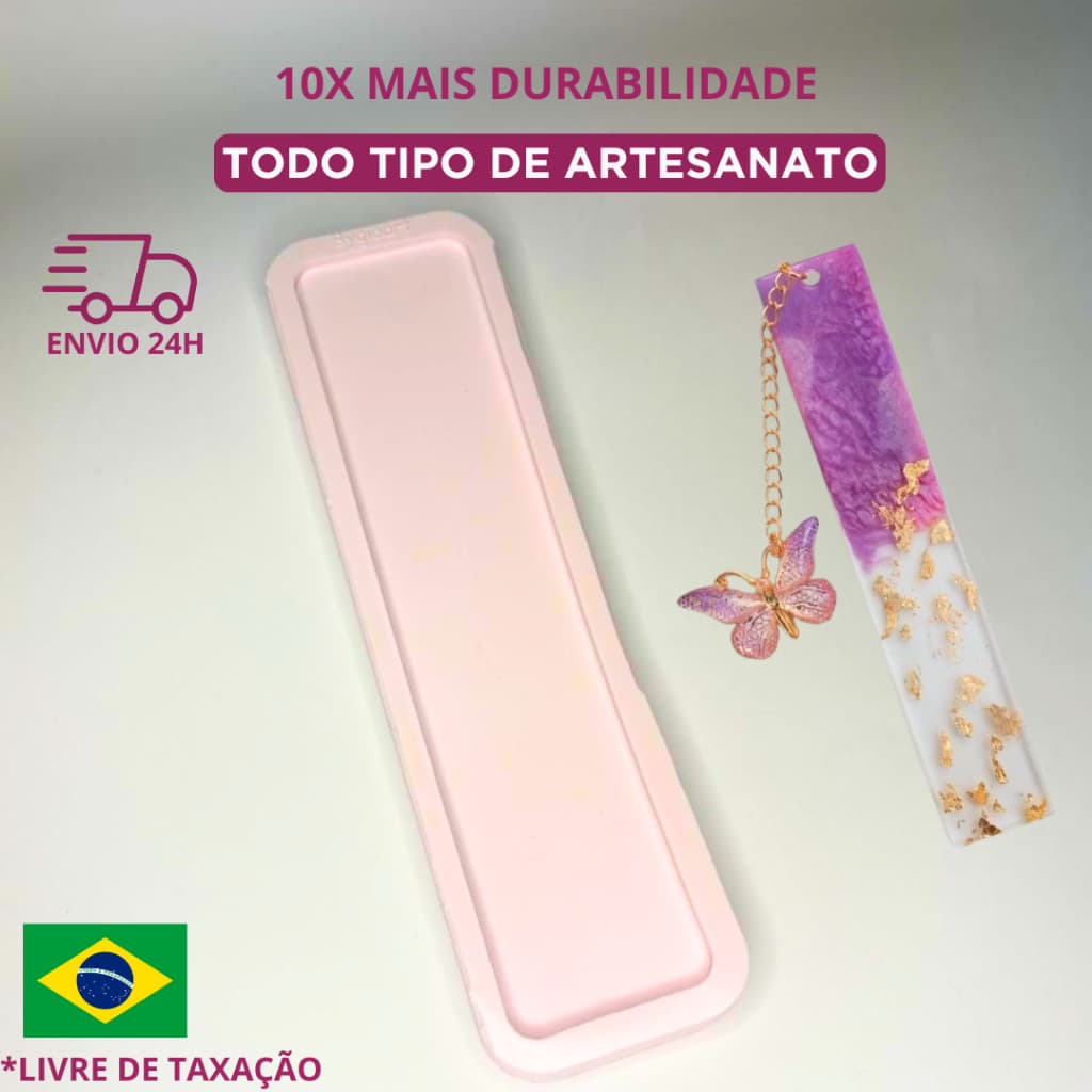 Molde de silicone Marcador páginas Marca livros Resina epóxi Artesanato decoração bisquit livro diy