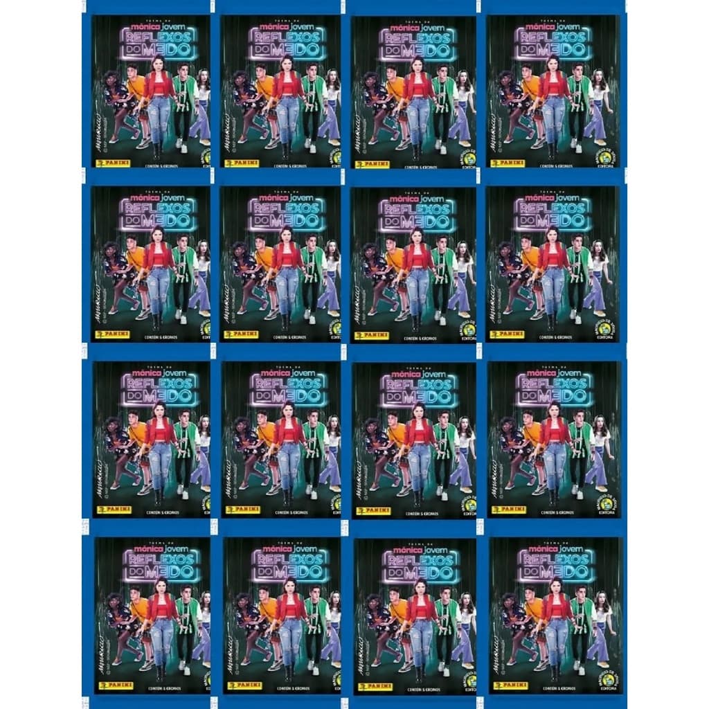 Kit 50 Figurinhas Turma da Mônica Jovem Reflexo Do Medo (10 envelopes)