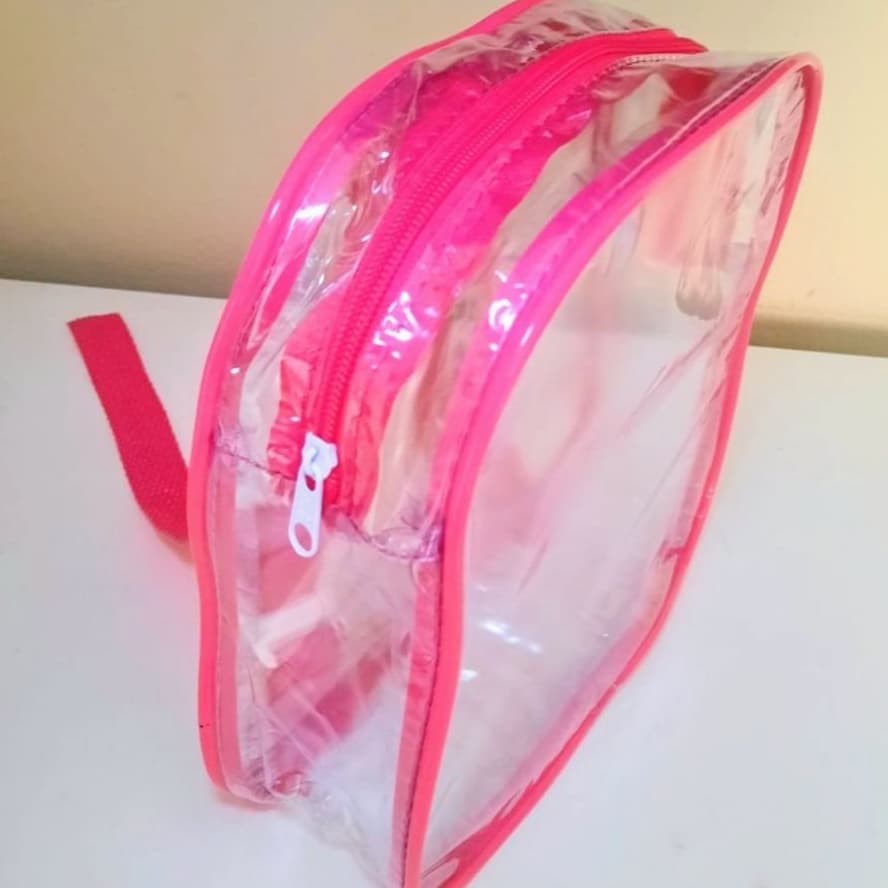 kit 2 Mochila infantil cristal praia - viagens