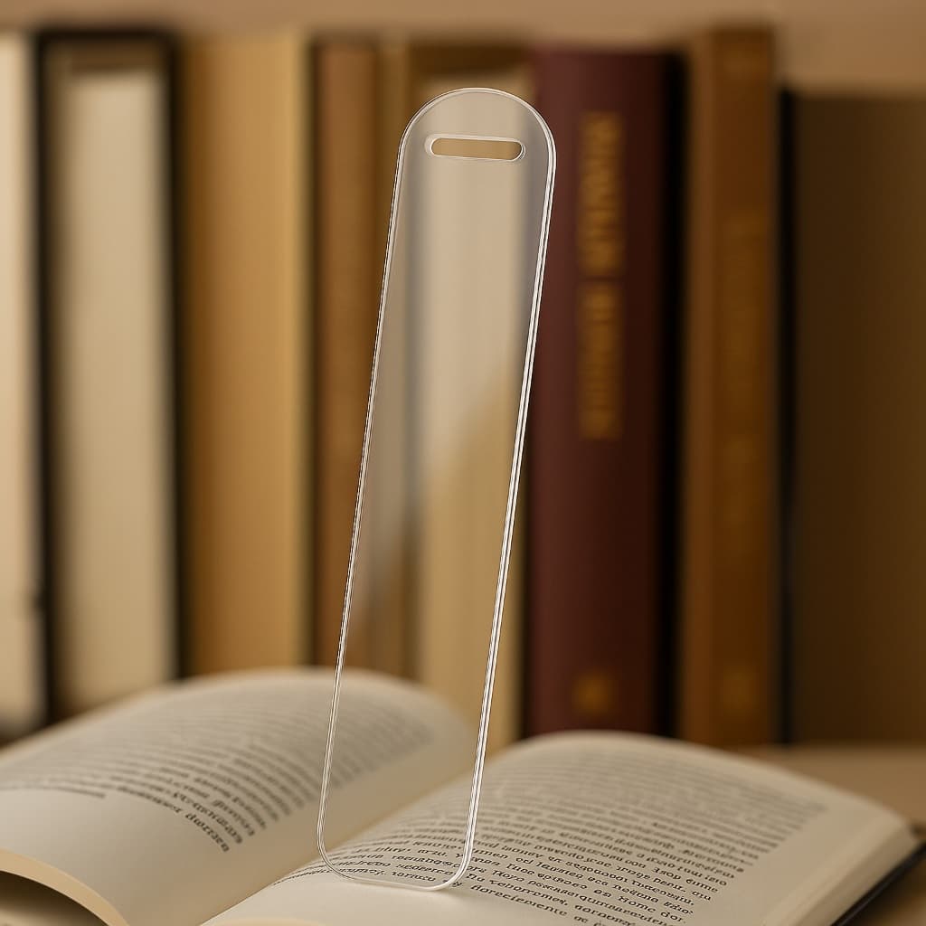 Kit 10 unidades - Marca Página 14x3cm em Acrílico 2mm para Personalização Artesanato - DIY - Faça Você mesmo