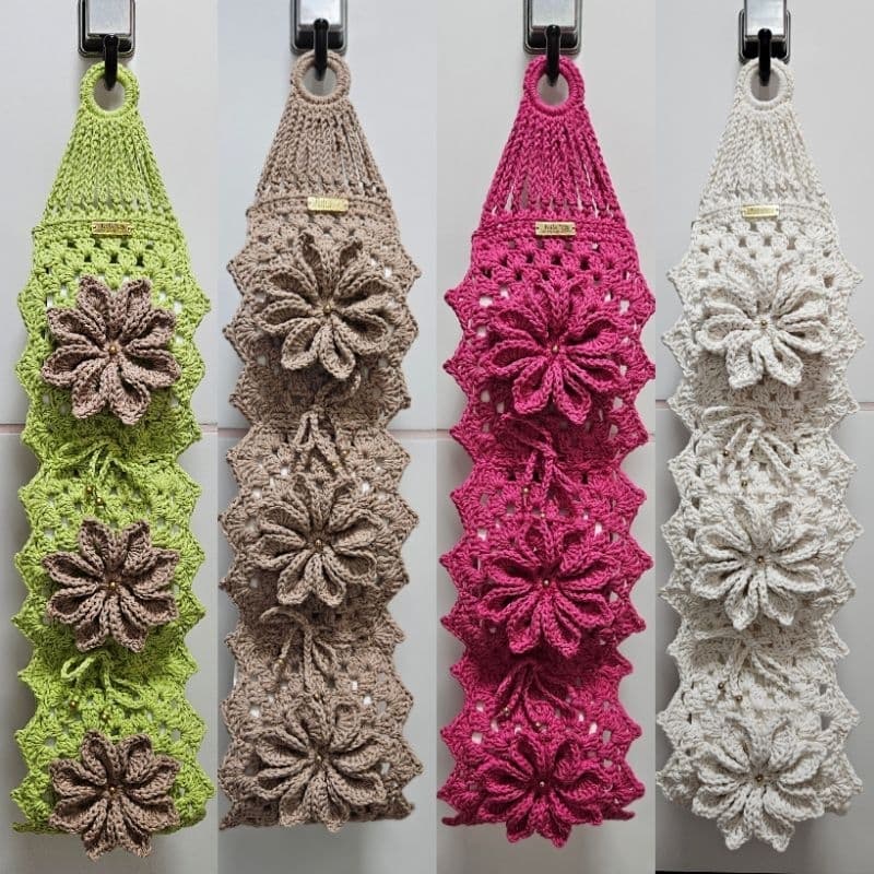 Porta papel Higiênico de crochê artesanal