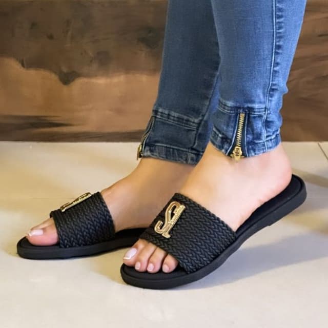 Sandalia Chinelo Feminina Casual Slide Delicada Confortável