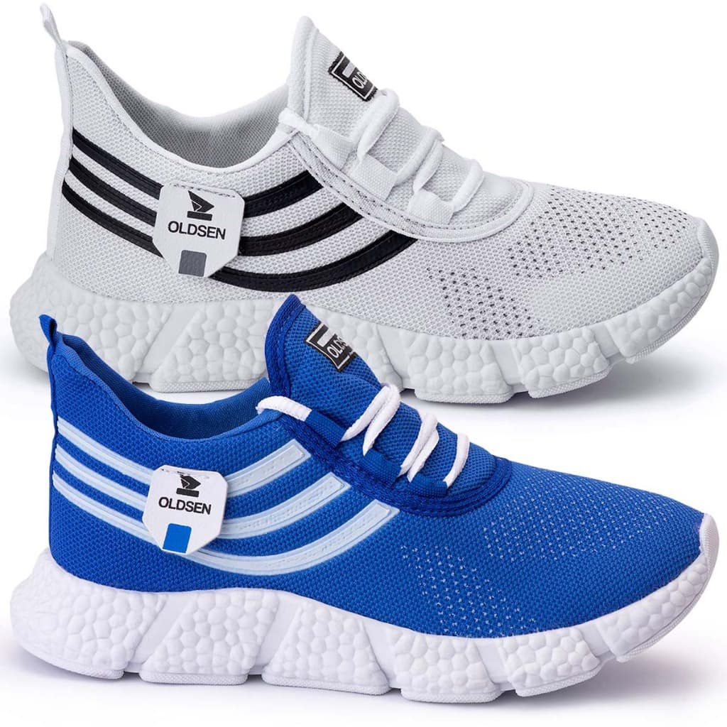 Kit 2 Tênis Masculino Esportivo Academia Treino Corrida Leve casual promoção Confortável