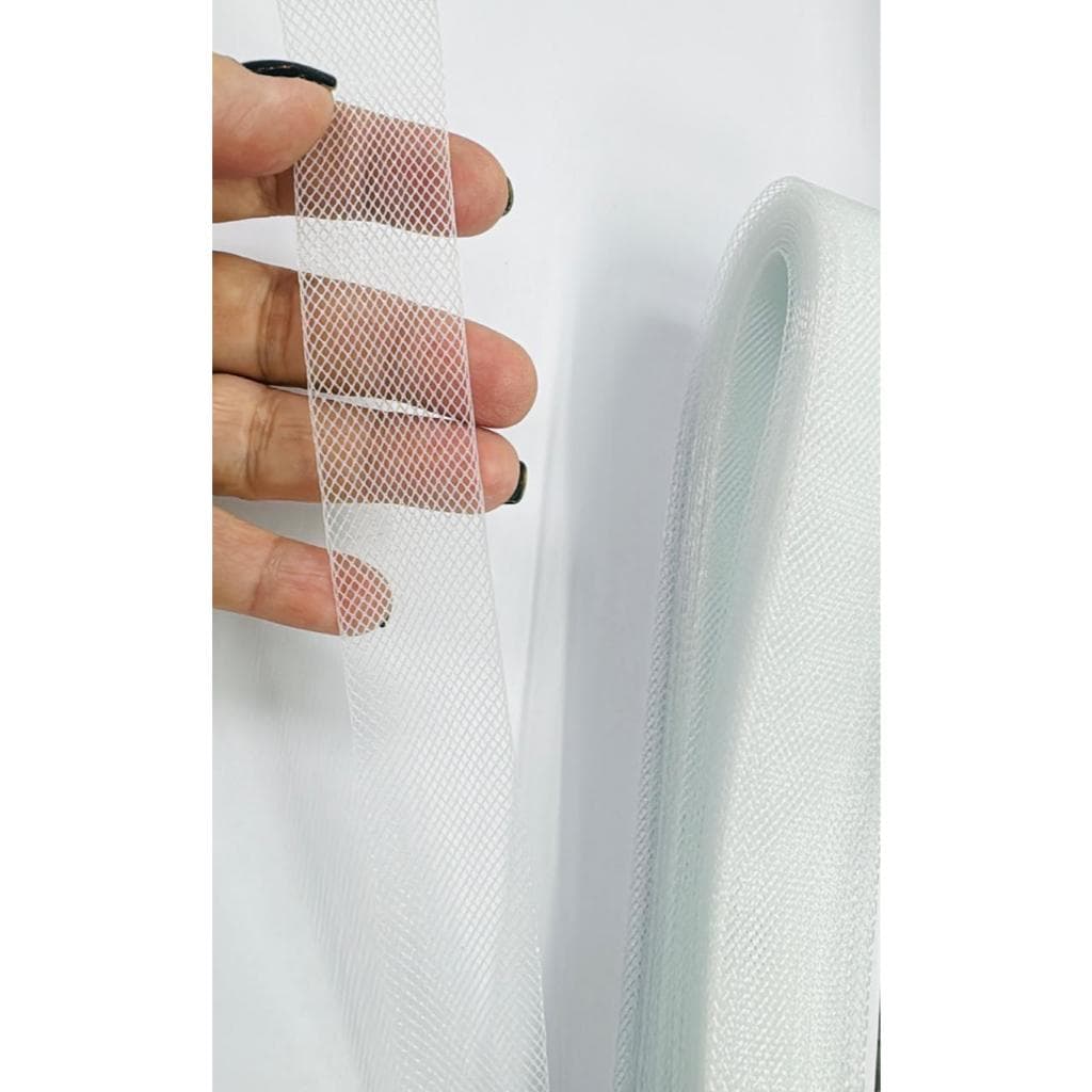 Crinol Fita Tule Estruturado com 25mm com 22,86 metros