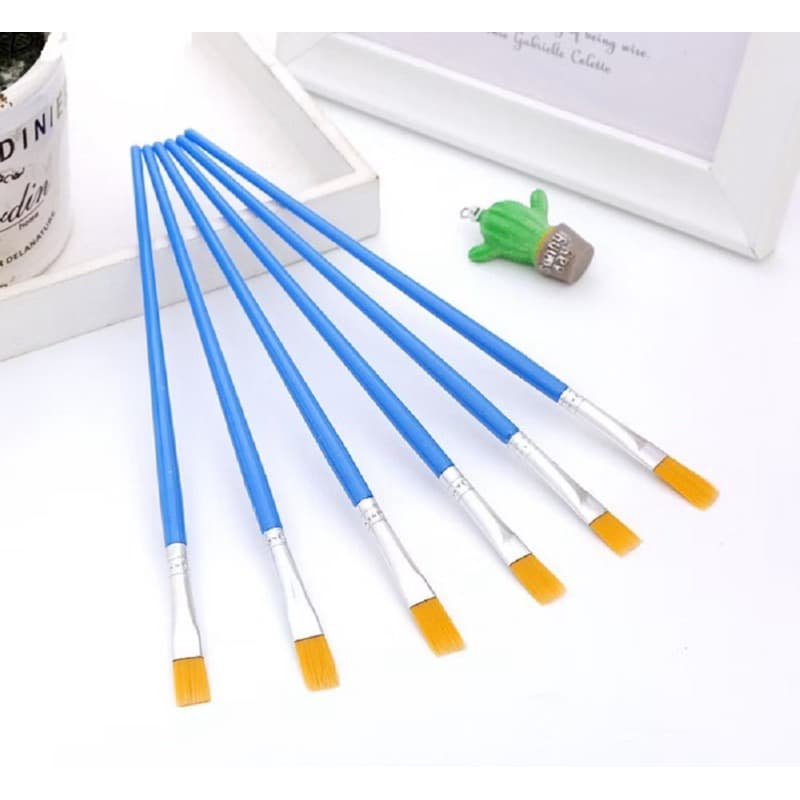 Kit de 6 Pincéis Para Pintura Artística Artesanato, Desenhar, Guache, Pintura, Arte Com 6Pcs