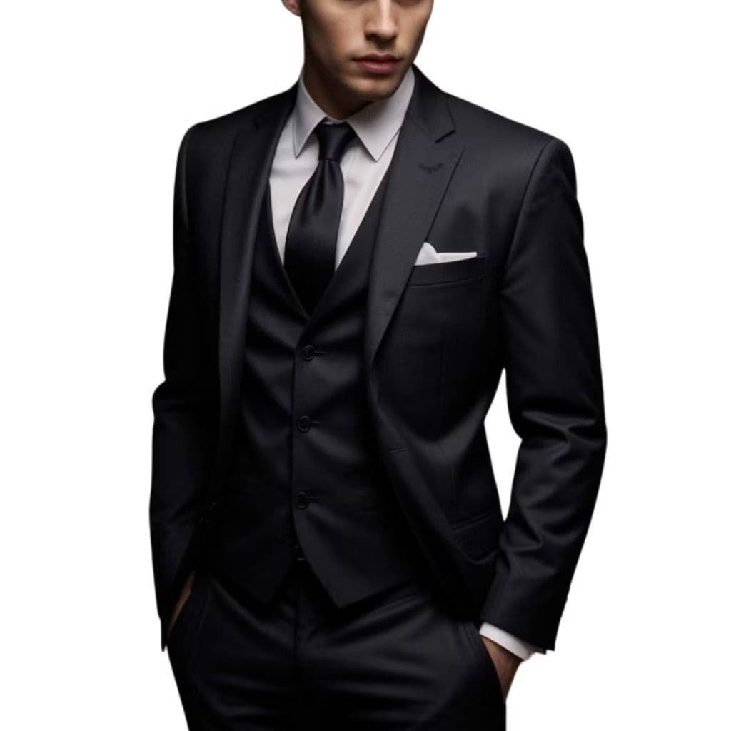 Terno Preto Oxford Masculino Slim Executivo De Luxo (blazer + Calça)+DiretoDaFabrica+Padrinho+Casamento+Formatura
