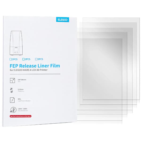 Filme FEP - Elegoo para Mars 4 / Mars 5 / Mars 5 Ultra