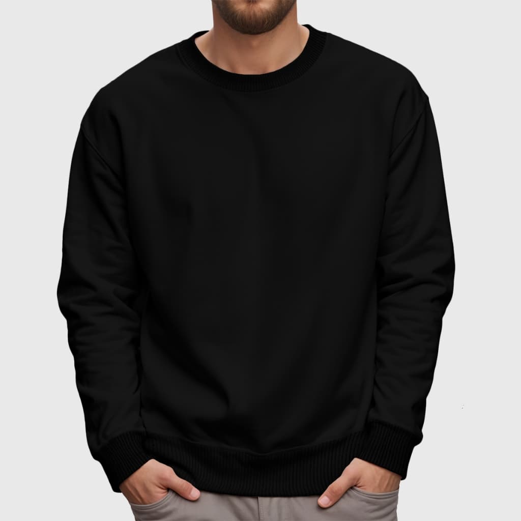 Moletom Gola Careca Masculino Cores Diversas Básica