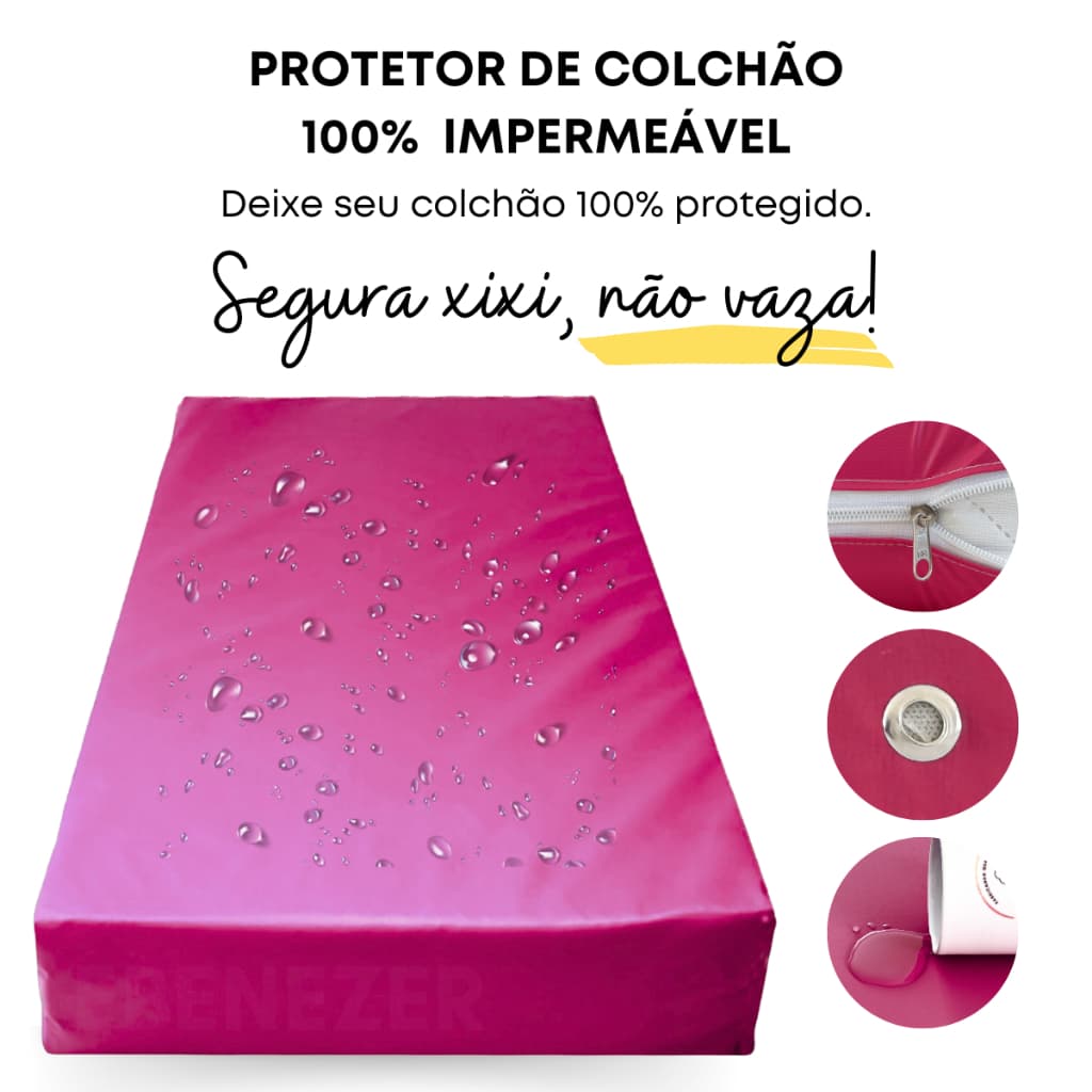 Capa Para Colchão de Solteiro Hospitalar 100% Impermeável Facilmente Lavável