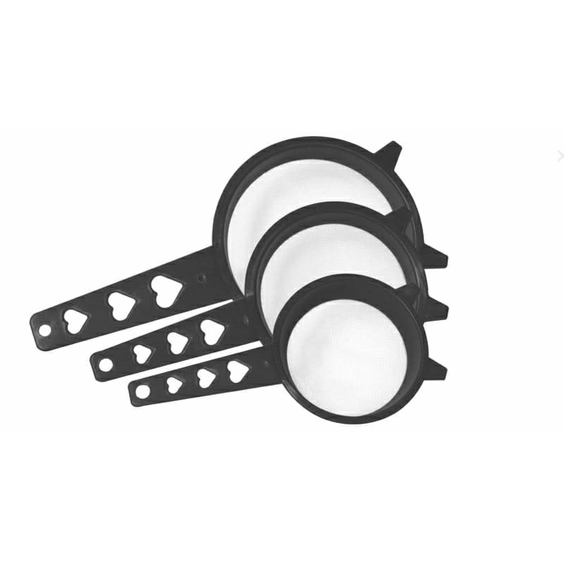 Jogo de Peneiras Love Coração Kit Coador para Cozinha