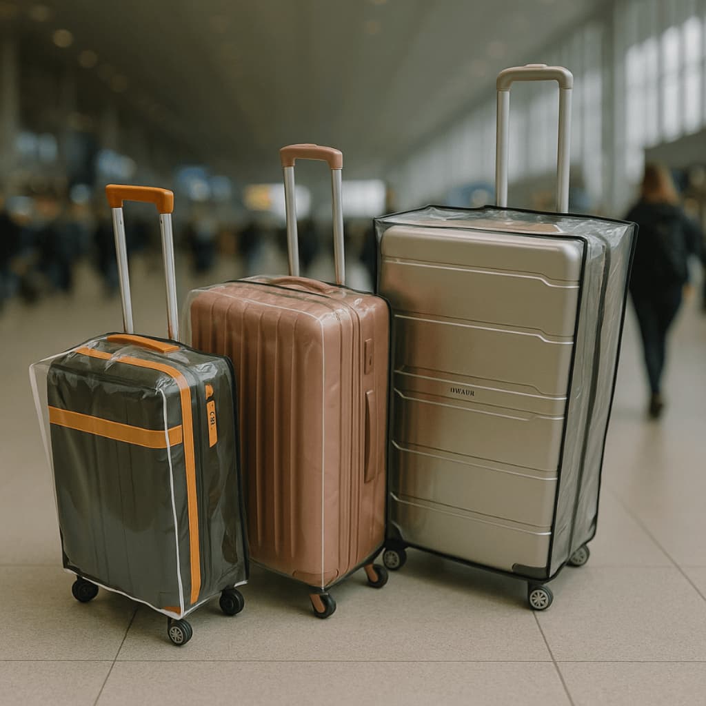 Capa Para Mala de Viagem P/M/G Impermeável Protetora Anti Arranhão Água Risco 10/23/32Kg Resistente