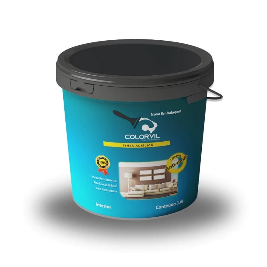 Tinta Acrílica Econômica  Novacor 4 litros secagem rapida sem cheiro