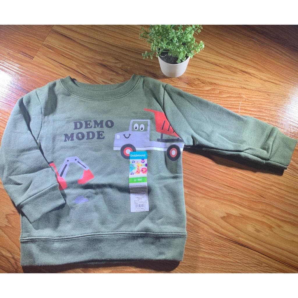 Blusas de moletom Garanimals tamanhos 6-9 e 12 meses importadas (Nova)