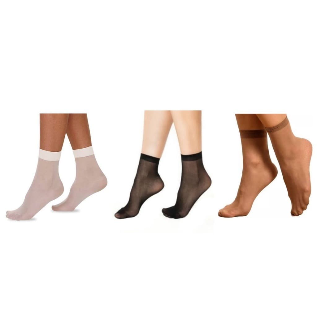 Kit com 50 Pares de Meia Fina Feminina – Elegância e Conforto para o Dia a Dia