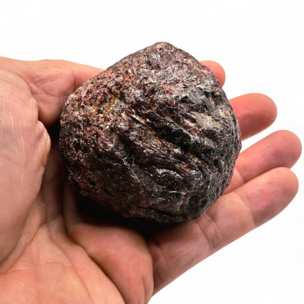 Pedra Bruta Granada Vermelha Grande 350g Un (100% Natural)