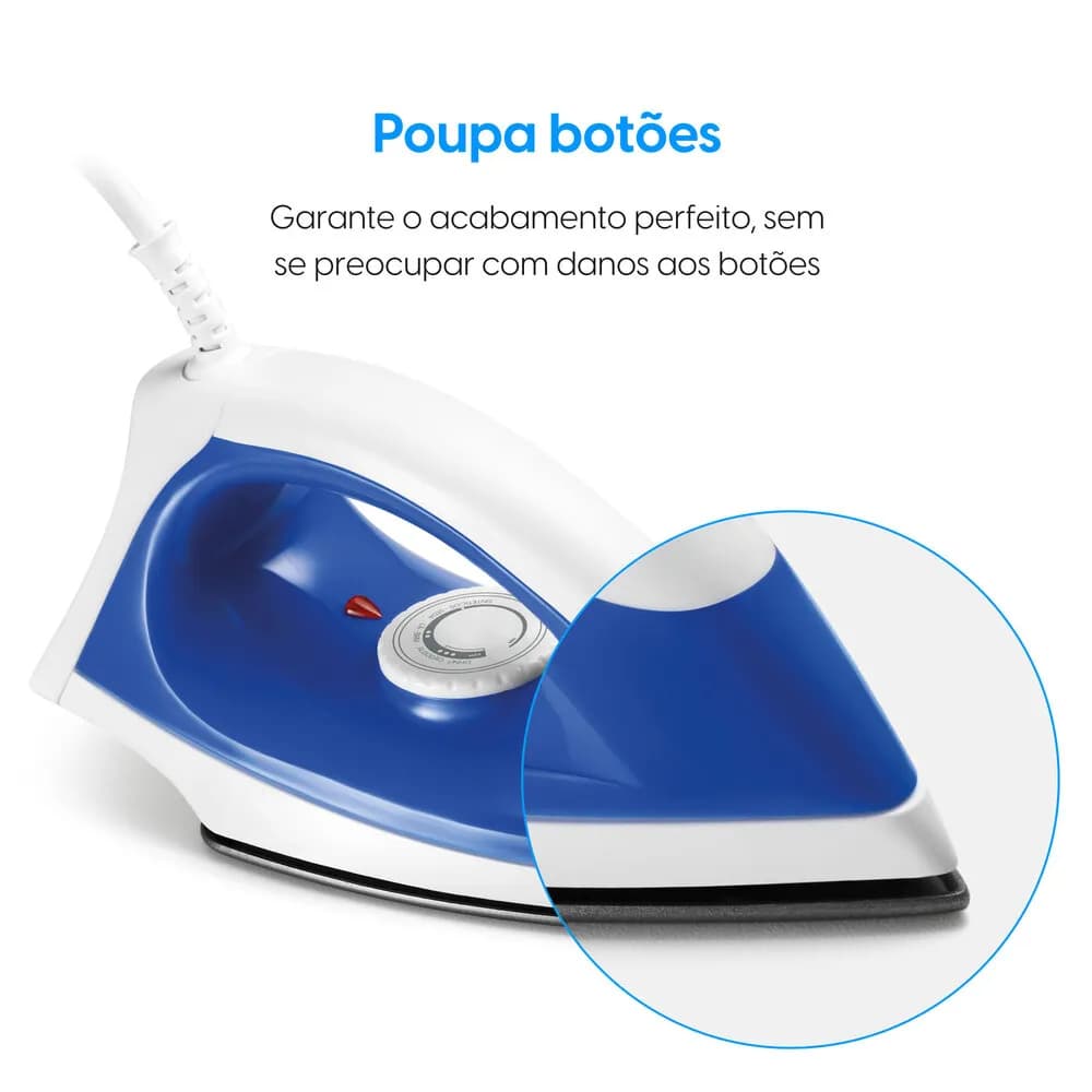 FERRO DE PASSAR IRON FORCE PLUS COM BASE ANTIADERENTE 1.100W DE POTÊNCIA  ELGIN