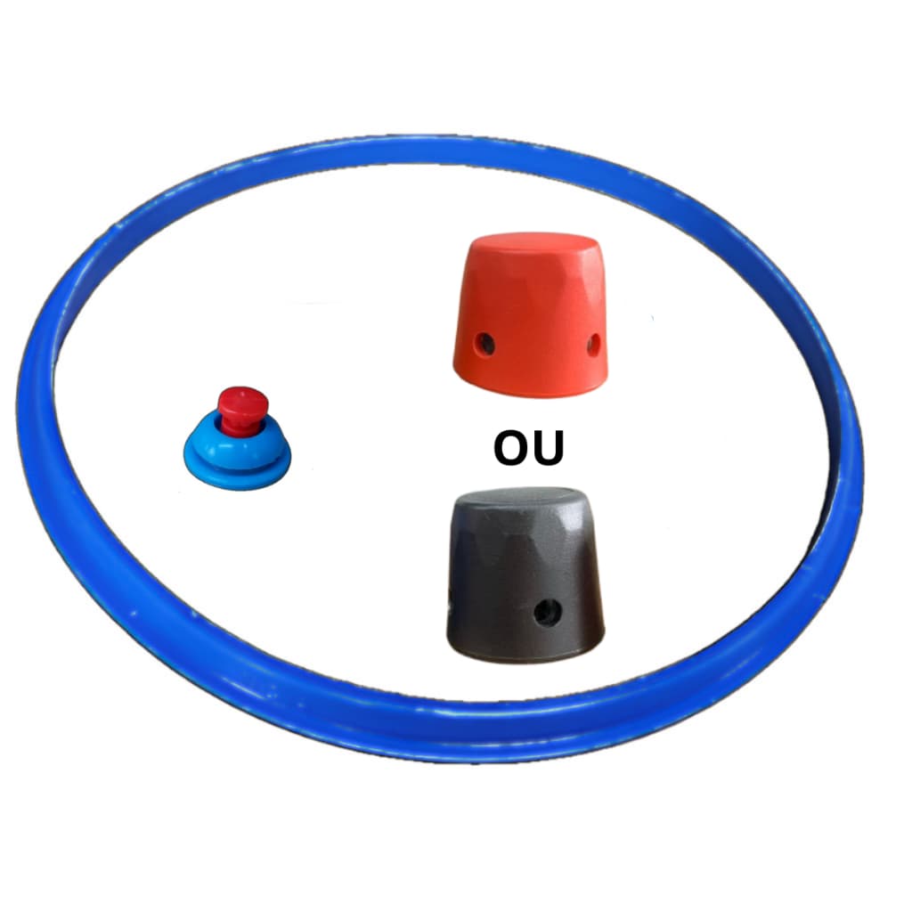 Kit Panela De Pressão 3 a 4,5L Borracha + Peso + Valvula Azul