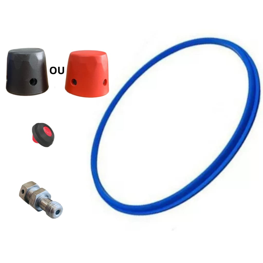 Kit Panela De Pressão 4,5L Borracha + Peso + Pino + Válvula