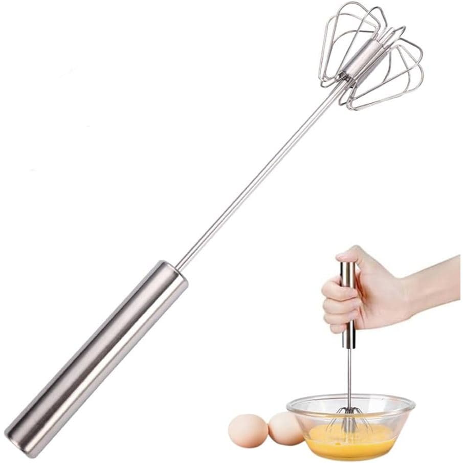 Batedor Semi Automático De Ovo Manual De Aço Inoxidável Utensílios De Cozinha Misturador