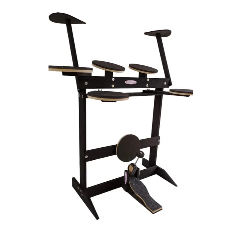 Bateria de estudo com pedal de bumbo