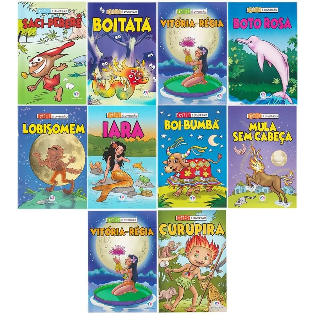 Kit Gibi | Lendas do Folclore | 10 Livros | Ciranda Cultural