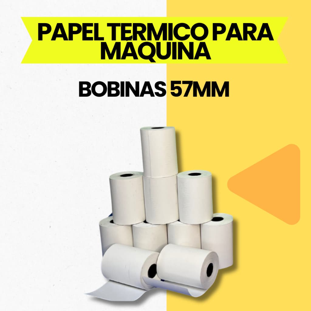 Papel para Mini Impressora 58mm – Bobina Térmica Compatível com Máquina de Cartão