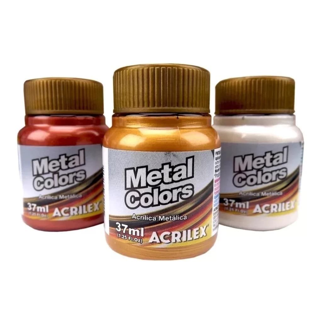 Tinta Metal Colors Acrilex 37ml Acrilex