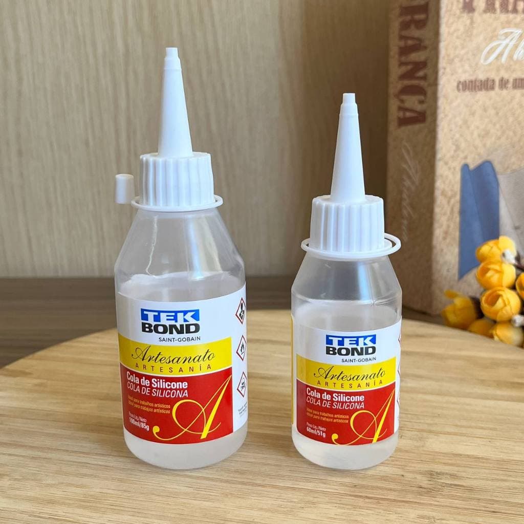 Cola de silicone  Tekbond para artesanato e lembrancinhas