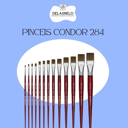 Pincel Chato Condor 284 - Condor - Tamanhos a sua escolha: