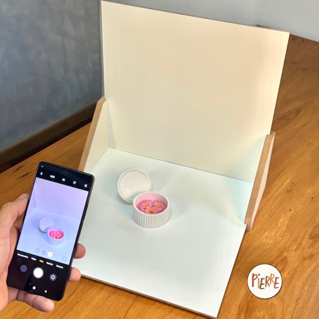 Kit Mini Estúdio Fotográfico MDF Portátil Branco 30x30 e 50x50