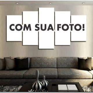 Quadro Decorativo Personalizado grande SUA FOTO AQUI 90X50cm 5 peças ou 3 peças LANCAMENTO QUADRO SALA