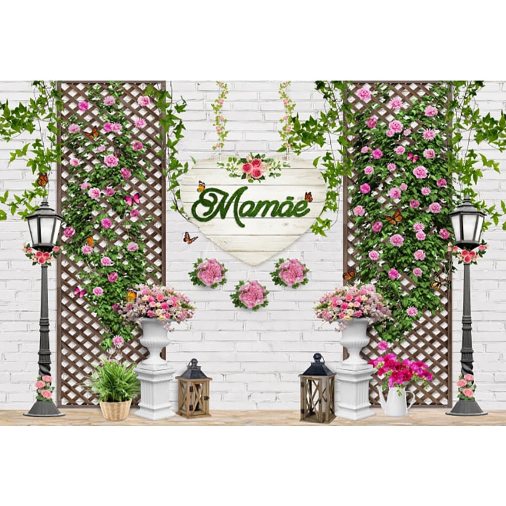 Painel Fotográfico Dia das Mães Cenário Tecido 1,50 x 2,20m
