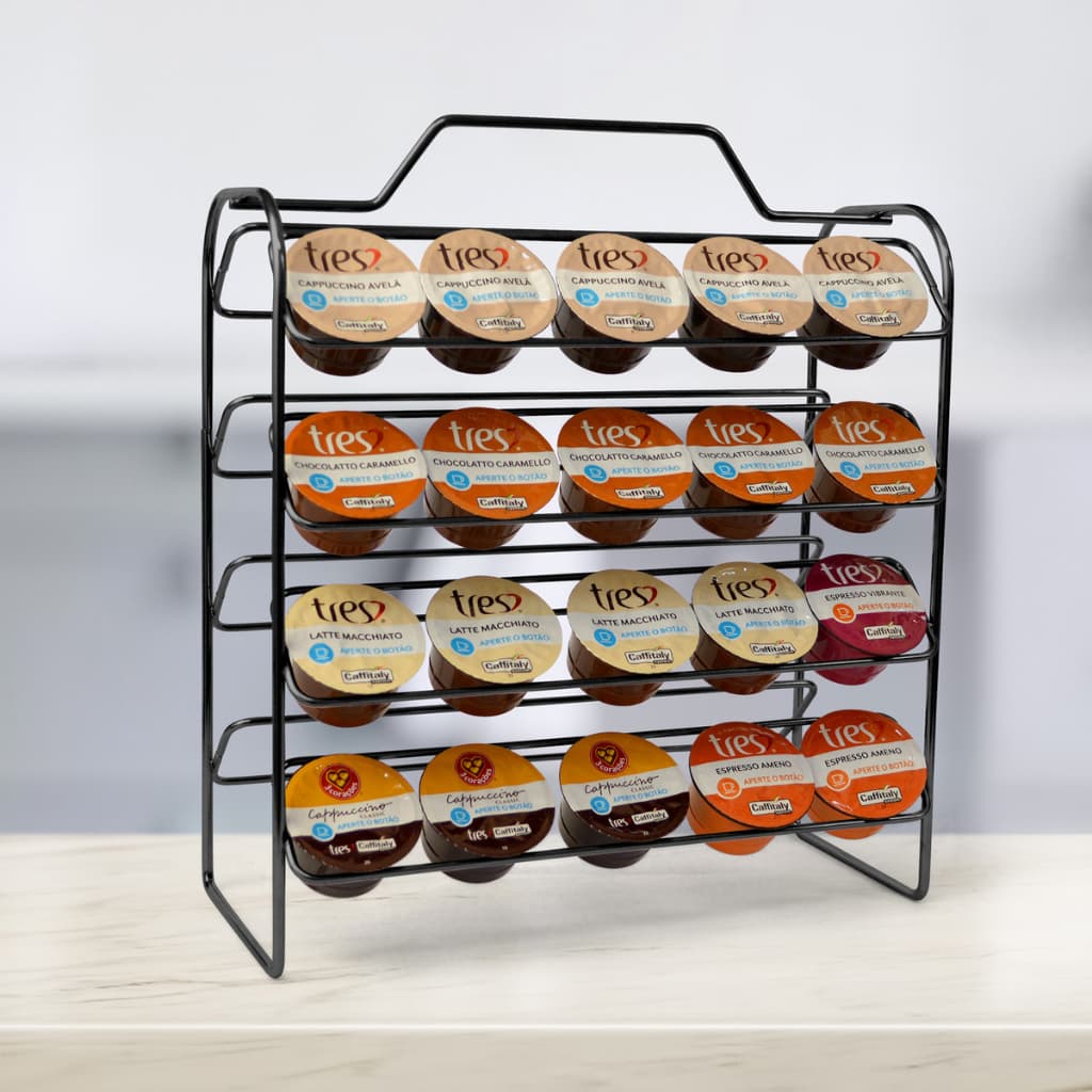 Suporte Porta 40 Cápsulas Café 3 Corações Recepção